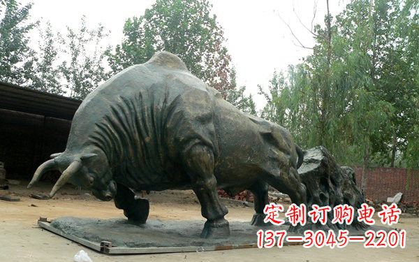 山西新中国拓荒牛铜雕,传承中国传统文化