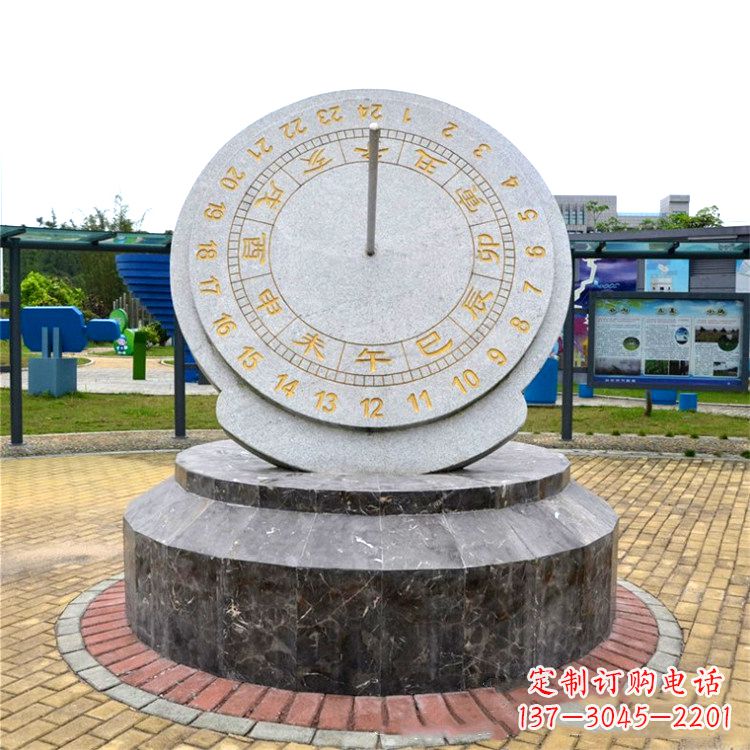 山西与众不同的精美日晷石雕塑