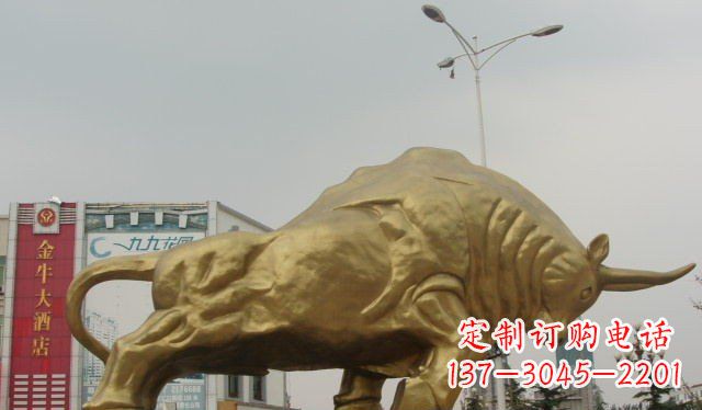 山西拓荒牛铜雕塑-充满历史气息的精美雕塑