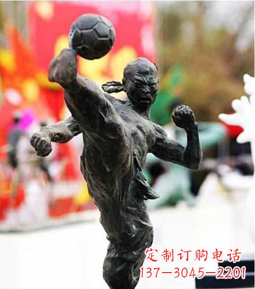 山西足球雕塑:展现无限自由
