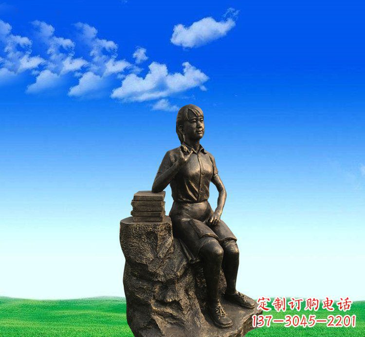 山西展现美丽的美女雕塑
