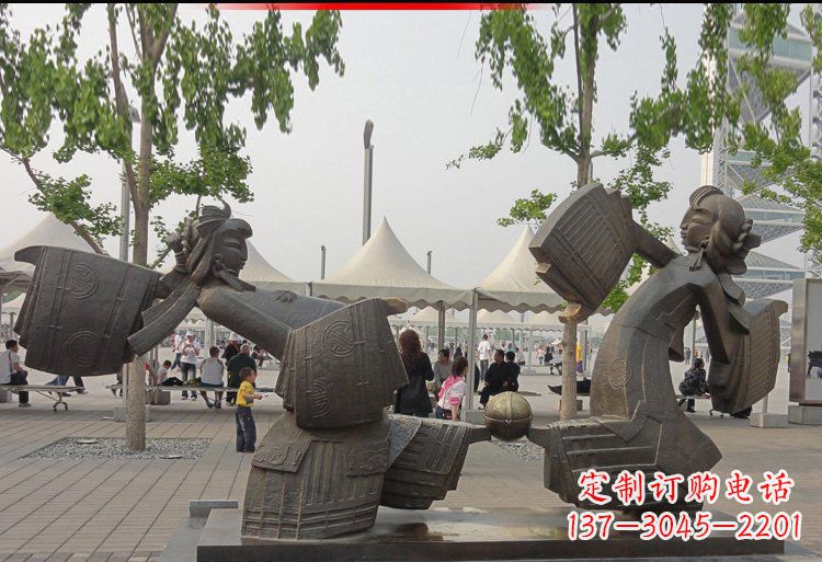 山西芭蕾舞姿精雕美女雕塑