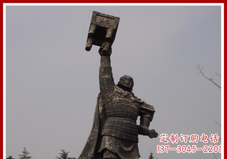 山西铜雕威武将军雕塑,雕刻极致端庄风采
