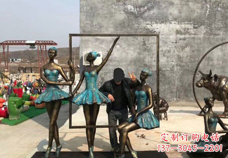 山西广场铜雕西方美女人物雕塑 (2)