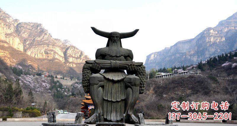 山西中领雕塑炎帝景观铜雕