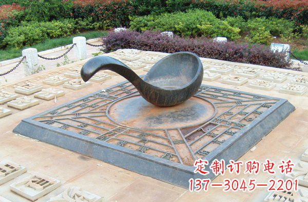 山西让公共空间饱满指引灵性的指南针雕塑
