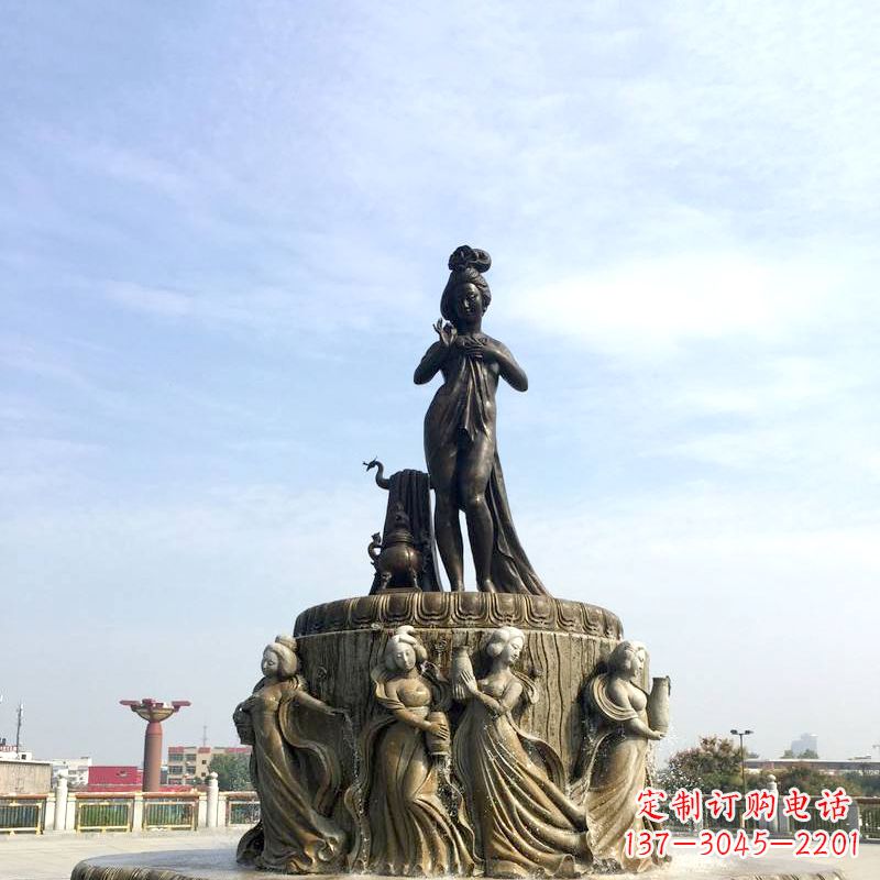 山西贵妃出浴景观雕塑,打造大象魅力