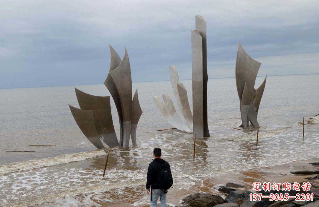 山西海洋船帆雕塑——送给宁静海滩的时刻