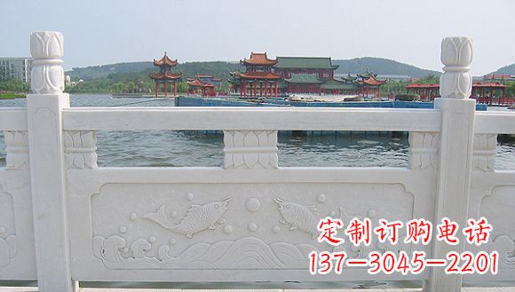 山西海边汉白玉栏板雕塑