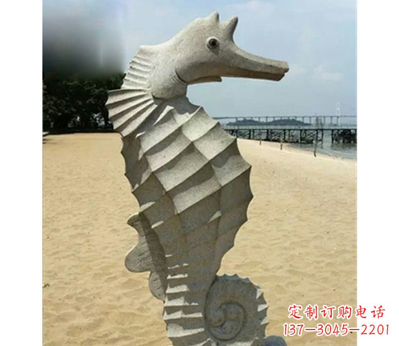 山西海马雕塑,海边景观装饰精美雕刻