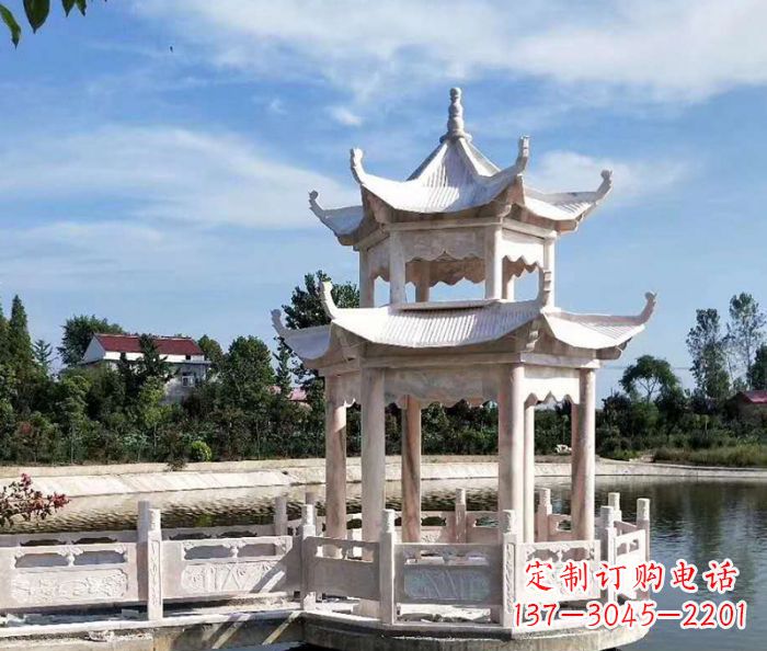 山西中领雕塑精心打造的海边抒情凉亭雕塑,以海…