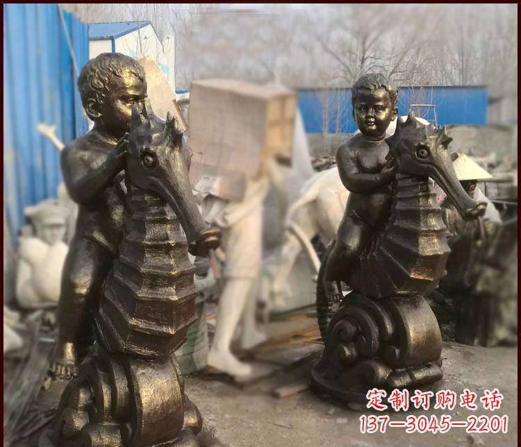 山西海马公园铜马雕塑-专业定制,艺术精致