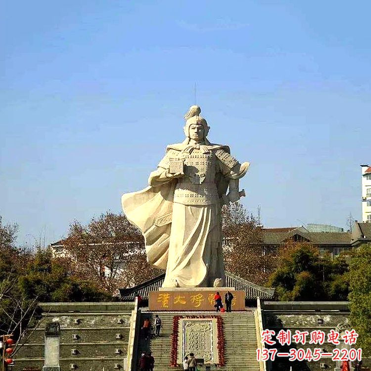 山西韩信西汉军事家雕像,引领西汉文化风采