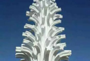 山西广场不锈钢景观树雕塑