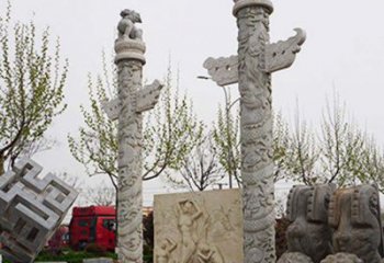 山西盘龙柱石雕华丽装点美丽家园