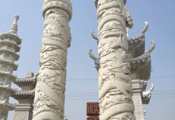 山西传承雄风，精美绝伦的盘龙柱石雕