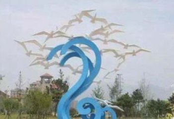 山西精美海鸥雕塑，传递美好海洋情怀