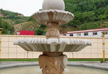 山西中领雕塑海螺石雕喷泉精致装点室外空间