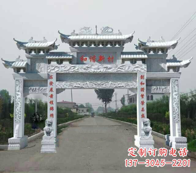 山西领雕塑|高品质牌坊雕塑