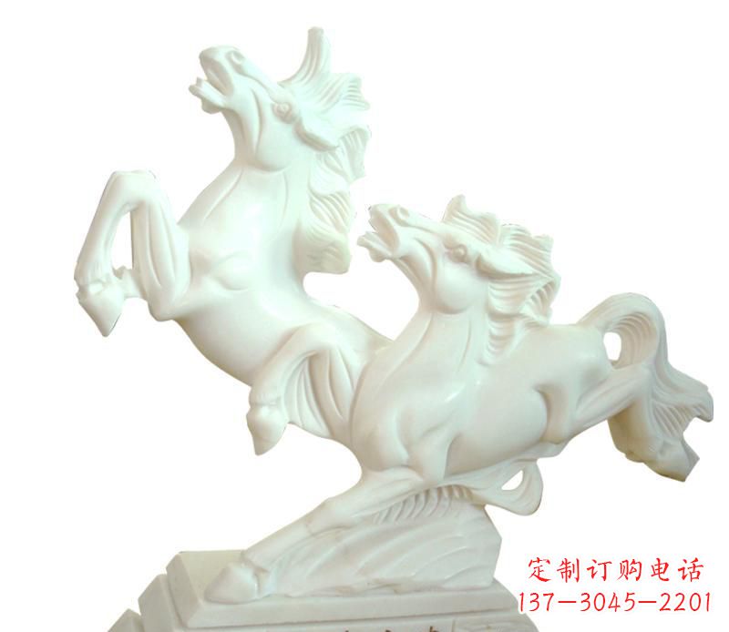 山西汉白玉动物飞马雕塑