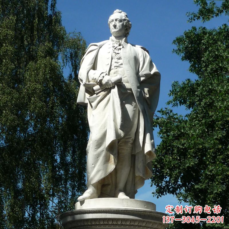 山西汉白玉歌德雕像