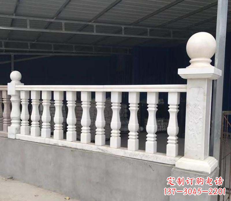 山西汉白玉栏杆景观雕塑