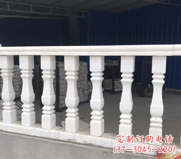 山西汉白玉欧式栏杆雕塑,精美绝伦