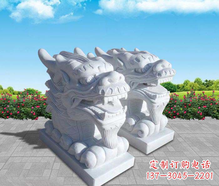 山西汉白玉喷泉石雕,点缀公园环境