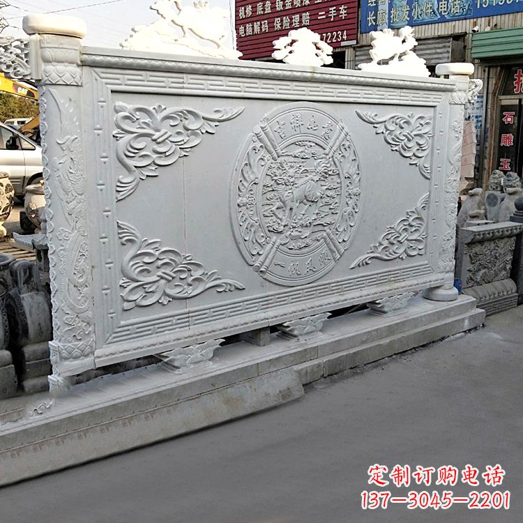山西质朴精美汉白玉麒麟石雕雕塑