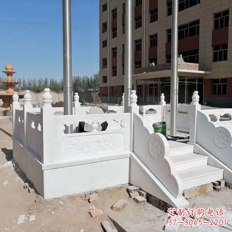山西汉白玉企业升旗台