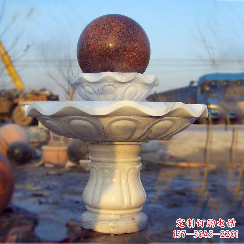山西全新技艺!汉白玉石风水球雕塑,蕴藏吉祥能量