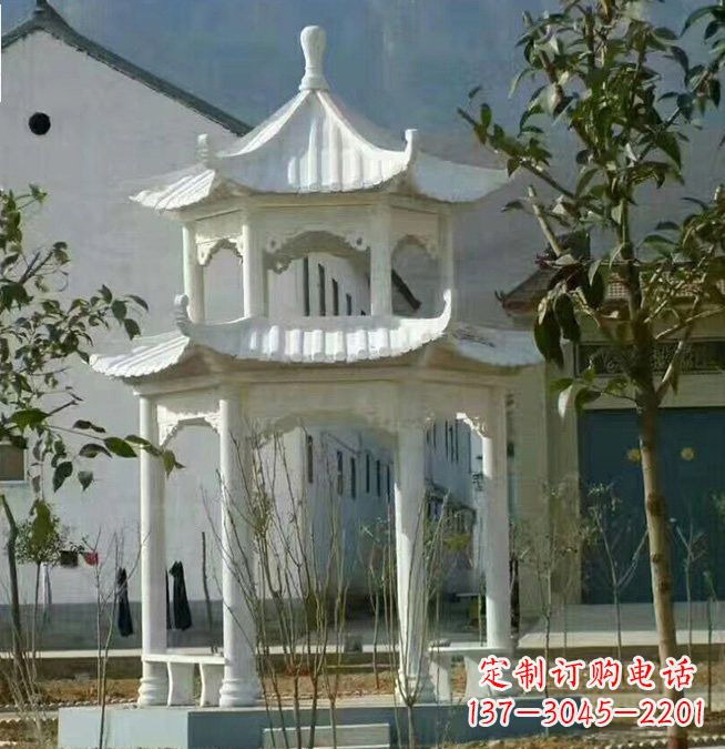 山西汉白玉凉亭雕塑,为您打造完美的艺术空间