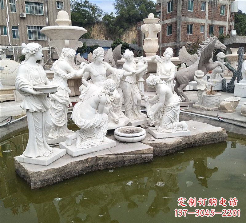 山西精美绝伦,众宁芙侍奉阿波罗雕塑