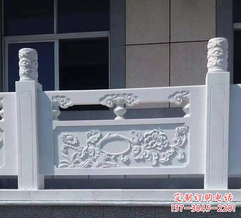 山西汉白玉走廊栏板雕塑