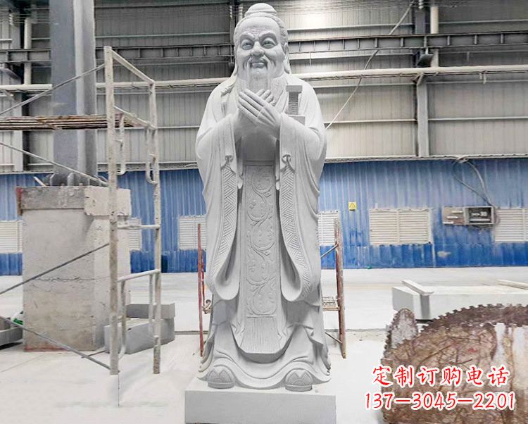 山西合浦一中孔子雕像