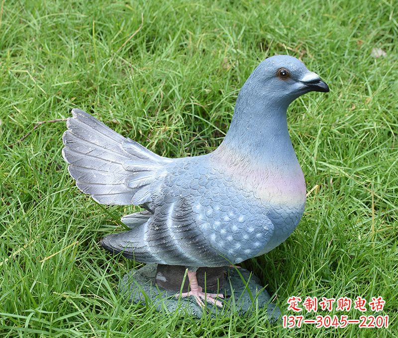 山西传递和平信息的和平鸽雕塑