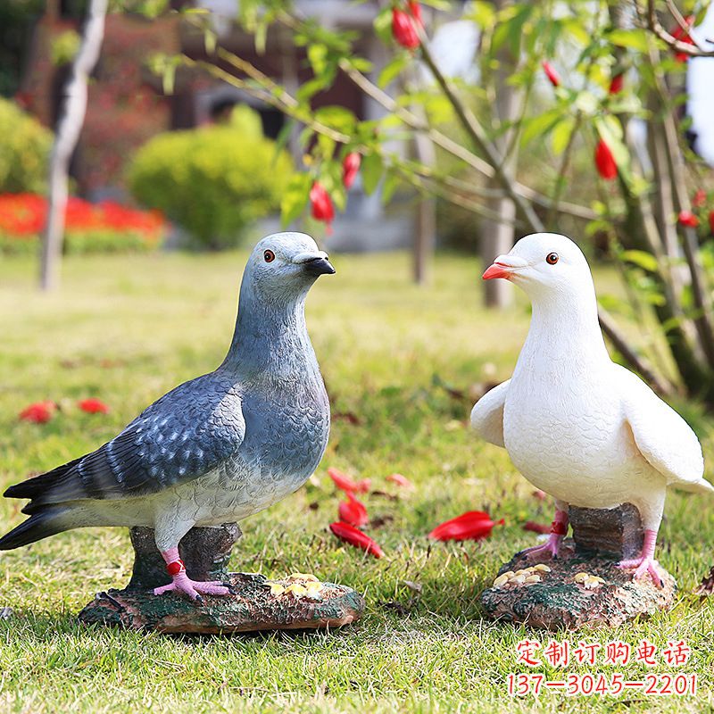 山西中领雕塑:精美和平鸽雕塑