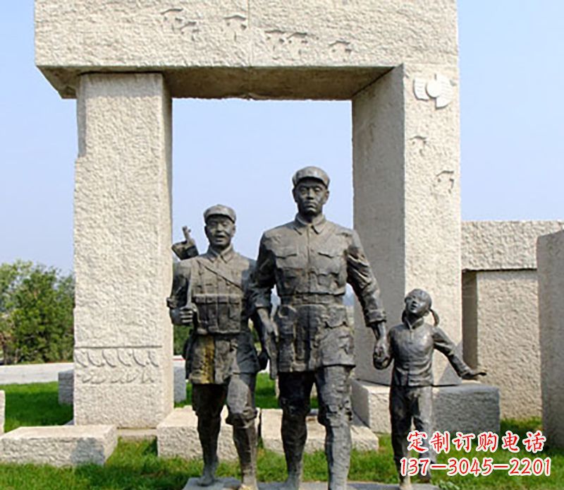 山西红军公园雕塑,精致而独特