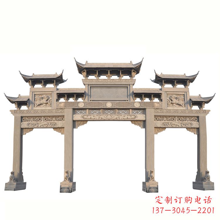 山西红石牌坊雕塑是一家专业从事牌坊雕塑的厂家…