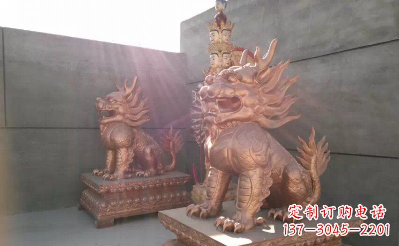山西红铜麒麟-财富吉祥之神
