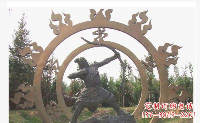 山西专业定制后羿雕塑,完美彰显人物神韵