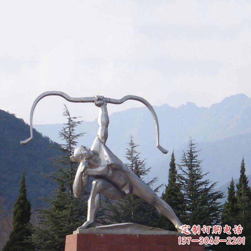 山西后羿雕塑,不锈钢雕塑制作&定制