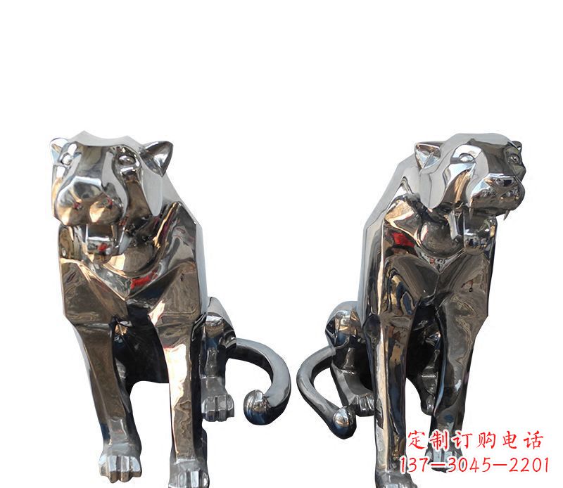 山西中领雕塑专业制作室外豹子雕塑