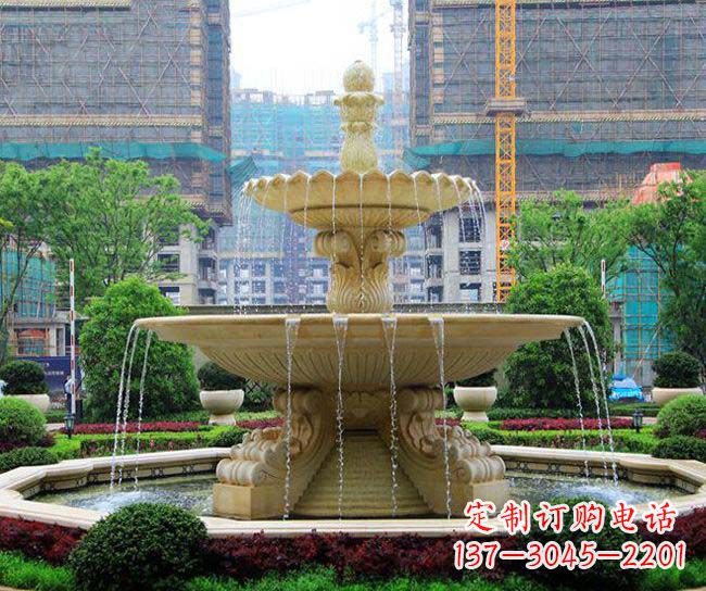 山西多层次喷泉雕塑,为您带来清凉夏日