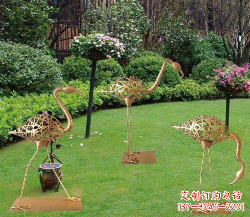 山西户外火烈鸟雕塑