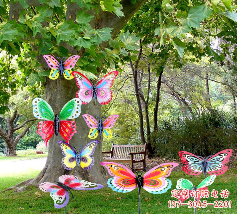 山西缤纷色彩的蝴蝶插挂件