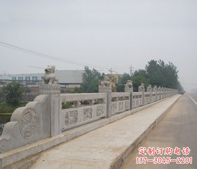 山西专业的护城河大理石栏板石雕
