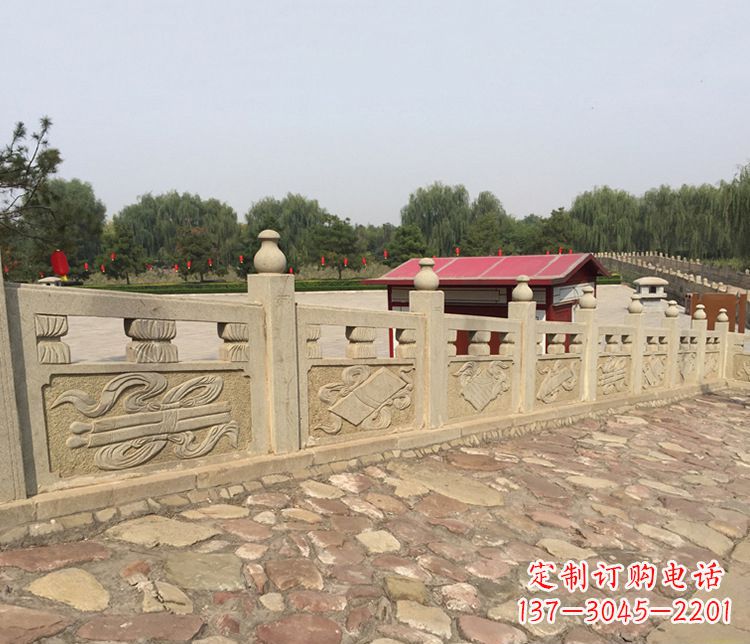 山西护城河大理石栏板雕塑