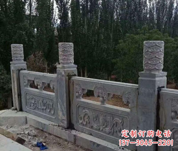 山西护城河建筑石雕栏板 (3)