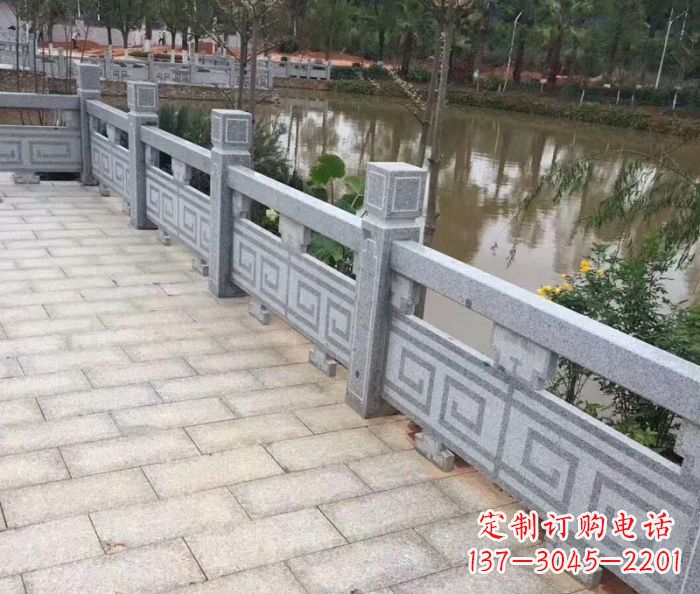 山西护城河建筑石雕栏板 (4)